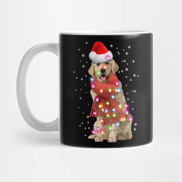 labrador retriever christmas tshirt by Him